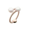 Paul Hewitt Bijoux Bague Paul Hewitt PH-FR-ROPE-R - Rope Pearl Acier Doré Rose Femme | Femme Bague