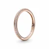Pandora Bague Pavée ronde argent ME | Femme Bague