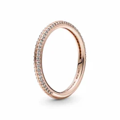 Pandora Bague Pavée ronde argent ME | Femme Bague
