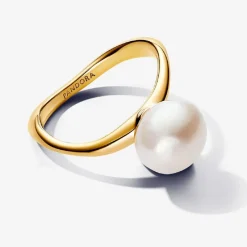 Pandora Bague Perle de Culture Baroque | Femme Bague
