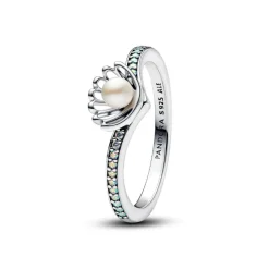 Pandora Bague Perle de Culture d’Eau Douce Traitée Princesse Disney Arielle Coquillage | Femme Bague