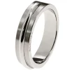 Rochet Bague A0420 - Bague Alliance Argentée Homme | Homme Bague
