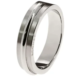 Rochet Bague A0420 - Bague Alliance Argentée Homme | Homme Bague