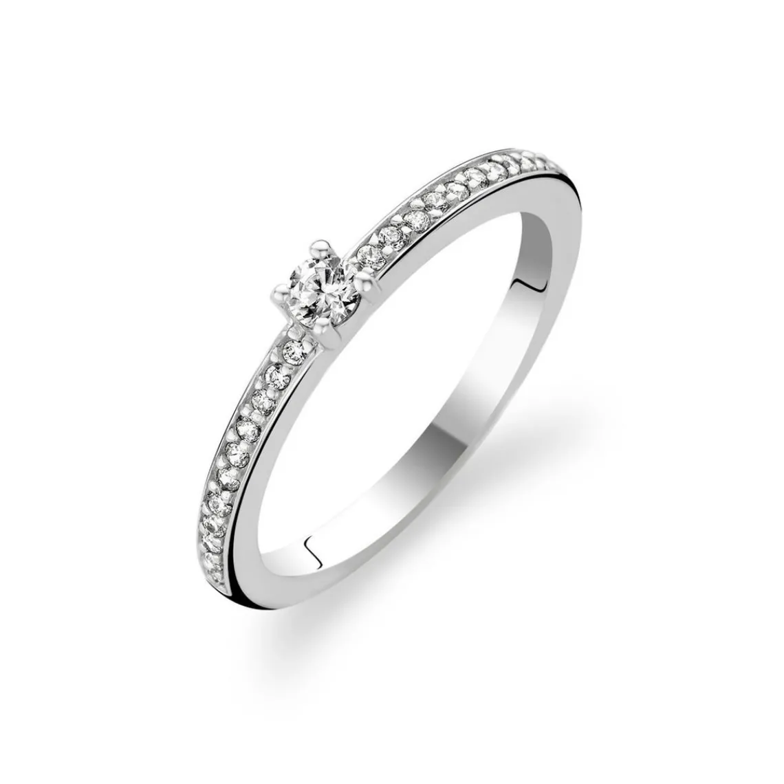 Ti Sento Bague Silver Solitaire 1869ZI | Femme Bague