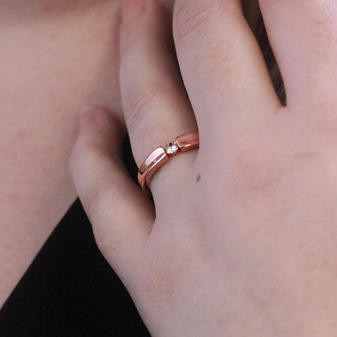 MYC-Paris Bague Simplicity Or Rose | Femme Bague