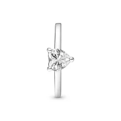 Pandora Bague Solitaire Timeless - Cœur Scintillant | Femme Bague