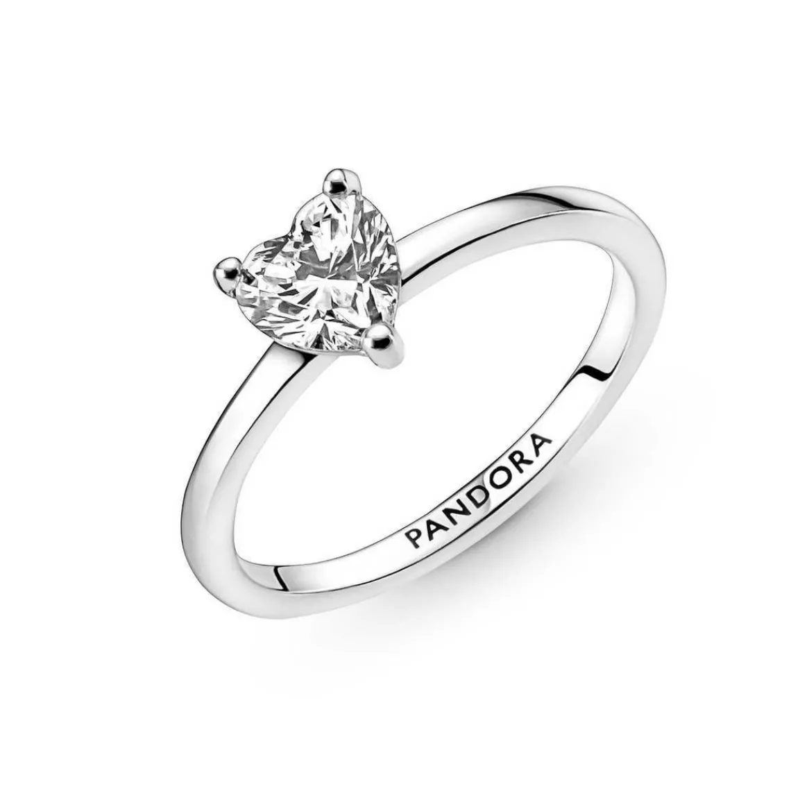 Pandora Bague Solitaire Timeless - Cœur Scintillant | Femme Bague