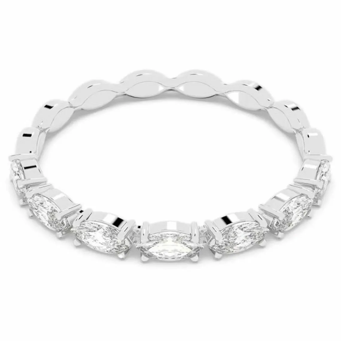 Swarovski Bijoux Bague VITTORE:RING MARQUISE CZWH/RHS - Bague Cristaux Métal Rhodié Femme | Femme Bague