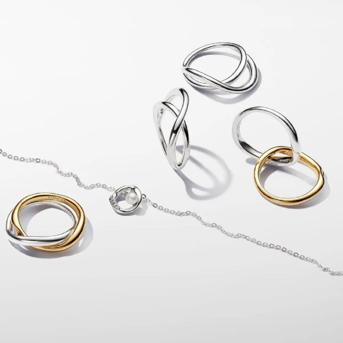 Pandora Bague Symbole de l’Infini Organique Argent | Femme Bague