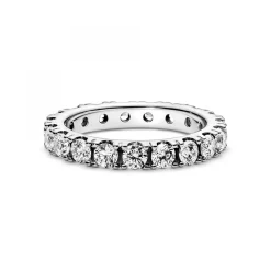Pandora Bague Éternité cristaux blanc Timeless | Femme Bague