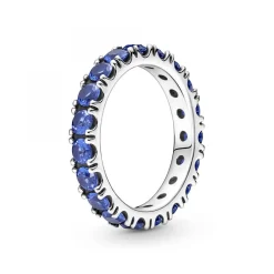 Pandora Bague Éternité cristaux bleu Timeless | Femme Bague
