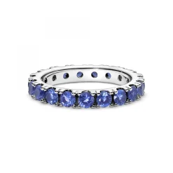 Pandora Bague Éternité cristaux bleu Timeless | Femme Bague