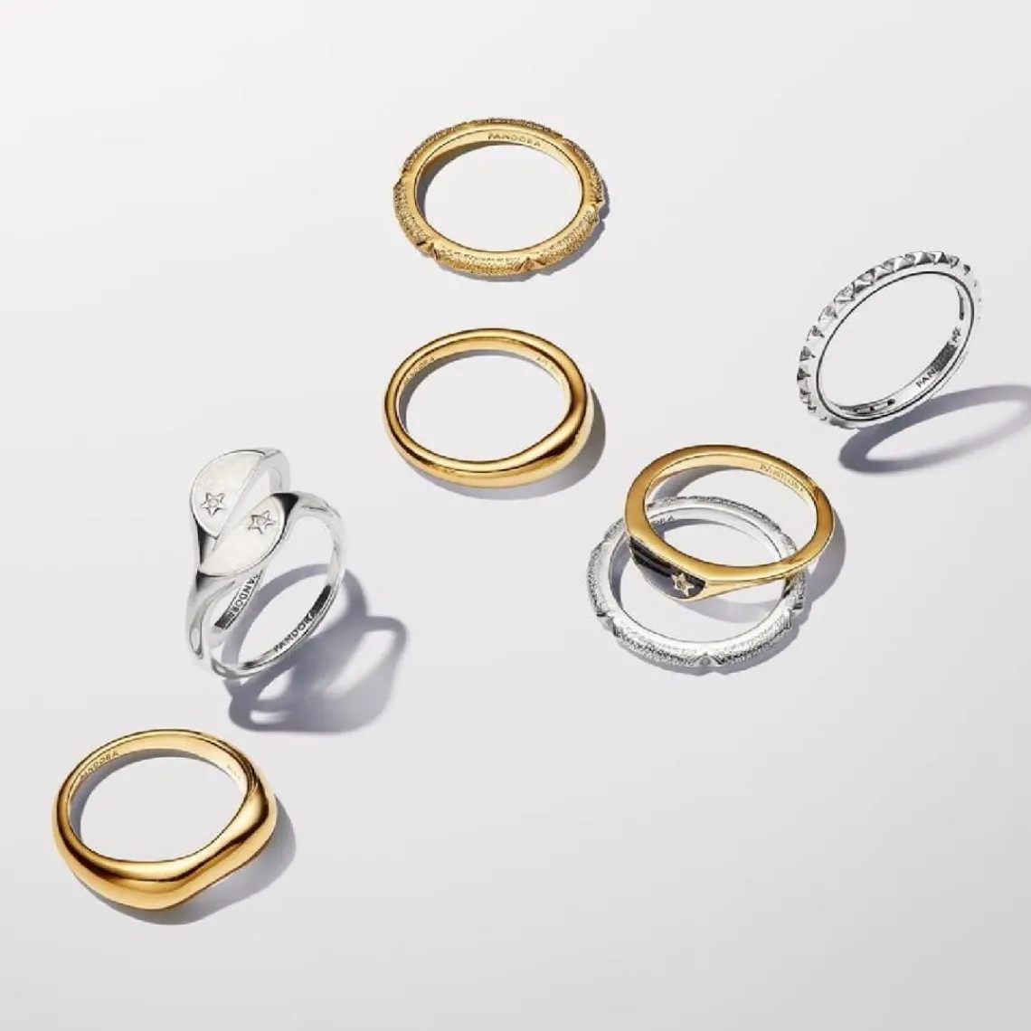 Pandora Bague Texture et Pierres ME Argent | Femme Bague