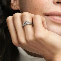 Pandora Bague Tiare Royale Micro-Perlée | Femme Bague