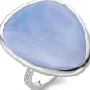 Ti Sento Bague 12001LA - Bague Bleue Argent Femme | Femme Bague