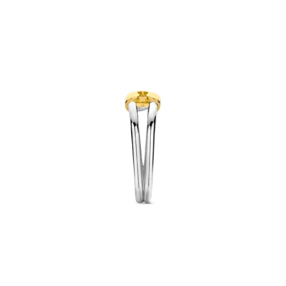 Ti Sento Bague - 12333SY Argent Rhodié Forme Épingle Bicolore | Femme Bague