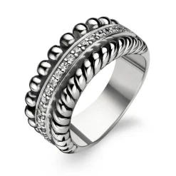 Ti Sento Bague 1836ZI - Argent Zirconium Femme | Femme Bague