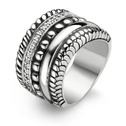 Ti Sento Bague 1835ZI - Bague Argent Zirconium Femme | Femme Bague