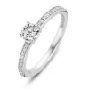 Ti Sento Bague 12109ZI - Bague Argent Serti Griffé Zirconium Femme | Femme Bague