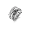 Ti Sento Bague 12003ZI - Bague Cristaux Blanc Femme | Femme Bague