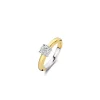 Ti Sento Bague - 1463ZY Argent Doré Et Oxyde De Zirconium PM | Femme Bague