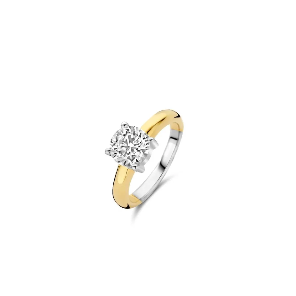 Ti Sento Bague - 1464ZY Argent Doré Et Oxyde De Zirconium GM | Femme Bague