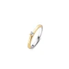 Ti Sento Bague 1871ZY - Bague Acier Argentée Dorée Femme | Femme Bague