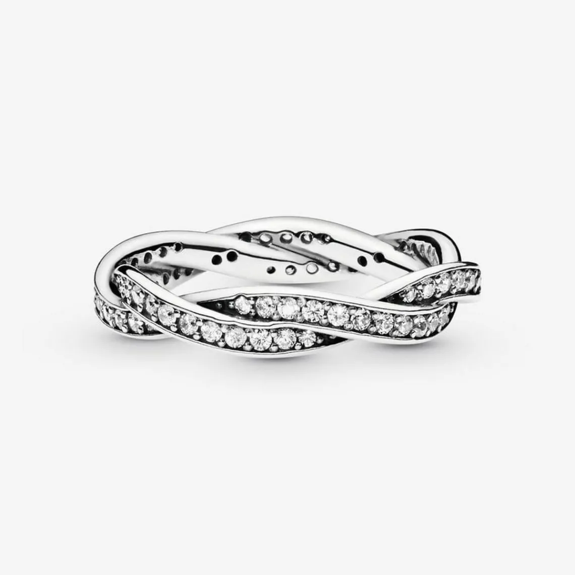 Pandora Bague Torsades Scintillante Timeless Argent 925/1000ᵉ | Femme Bague