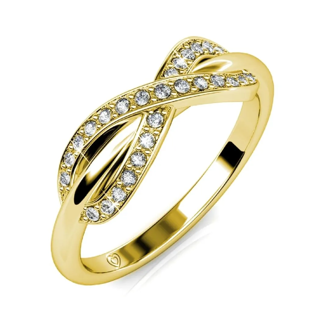 MYC-Paris Bague Trist DR0028-G - Doré Et Cristal | Femme Bague