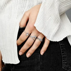Pandora Bague Vœu Princesse Timeless Argent 925/1000ᵉ | Femme Bague