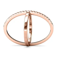 MYC-Paris Bague X Duo Or Rose | Femme Bague