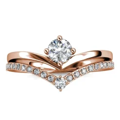 MYC-Paris Bague Zinnia Or Rose | Femme Bague