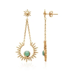 Maison de la Bijouterie Boucle d'oreilles Pendantes femme plaqué or - Y553050 | Femme Boucles D'Oreilles