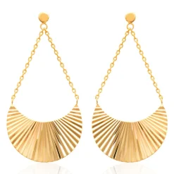 Maison de la Bijouterie Boucle d'oreilles Pendantes femme plaqué or - Y54VV00 | Femme Boucles D'Oreilles