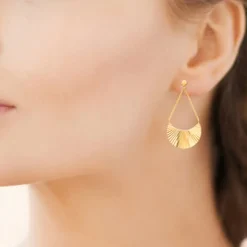 Maison de la Bijouterie Boucle d'oreilles Pendantes femme plaqué or - Y54VV00 | Femme Boucles D'Oreilles