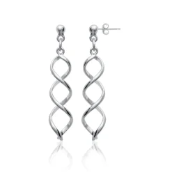 Maison de la Bijouterie Boucle d'oreilles Pendantes femme argent rhodié - W3W3Y00 | Femme Boucles D'Oreilles