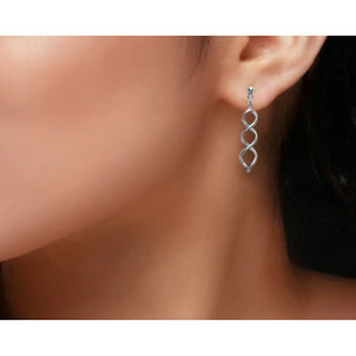 Maison de la Bijouterie Boucle d'oreilles Pendantes femme argent rhodié - W3W3Y00 | Femme Boucles D'Oreilles