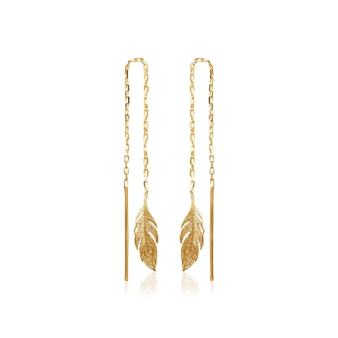 Maison de la Bijouterie Boucle d'oreilles Pendantes femme plaqué or - Y5YV600 | Femme Boucles D'Oreilles