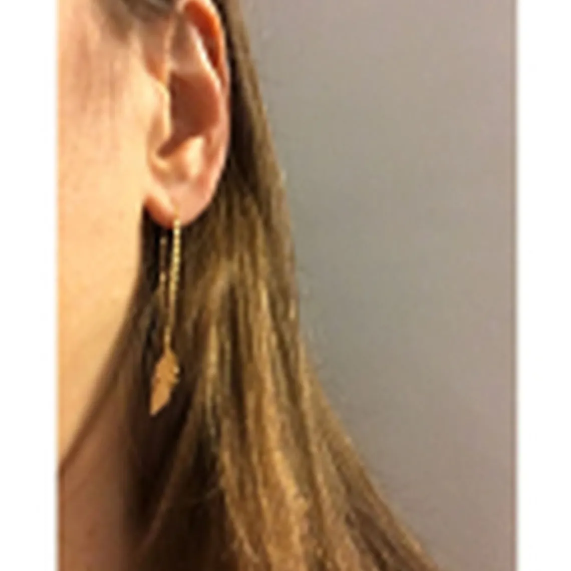 Maison de la Bijouterie Boucle d'oreilles Pendantes femme plaqué or - Y5YV600 | Femme Boucles D'Oreilles