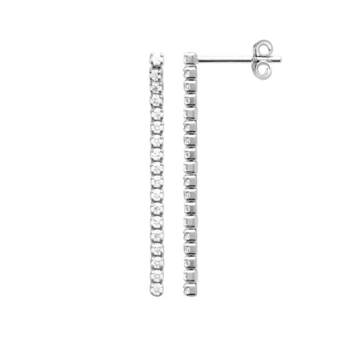 Maison de la Bijouterie Boucle d'oreilles Pendantes femme argent rhodié - Z5564Z0 | Femme Boucles D'Oreilles
