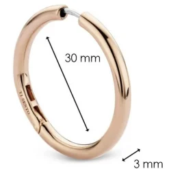 Ti Sento Boucle d'oreille 7782SR-H - Argent, plaqué or rose | Femme Boucles D'Oreilles