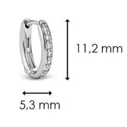 Ti Sento Boucle d'oreille 7759ZI-H - Argent | Femme Boucles D'Oreilles