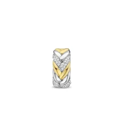 Ti Sento Boucle d'oreille 7884ZY-H - Argent, plaqué or | Femme Boucles D'Oreilles