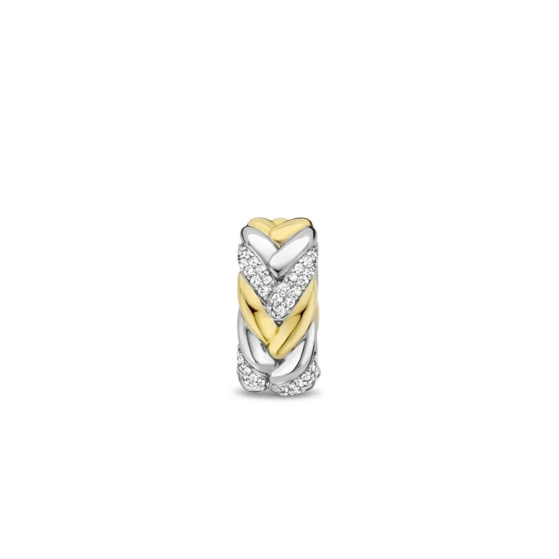 Ti Sento Boucle d'oreille 7884ZY-H - Argent, plaqué or | Femme Boucles D'Oreilles