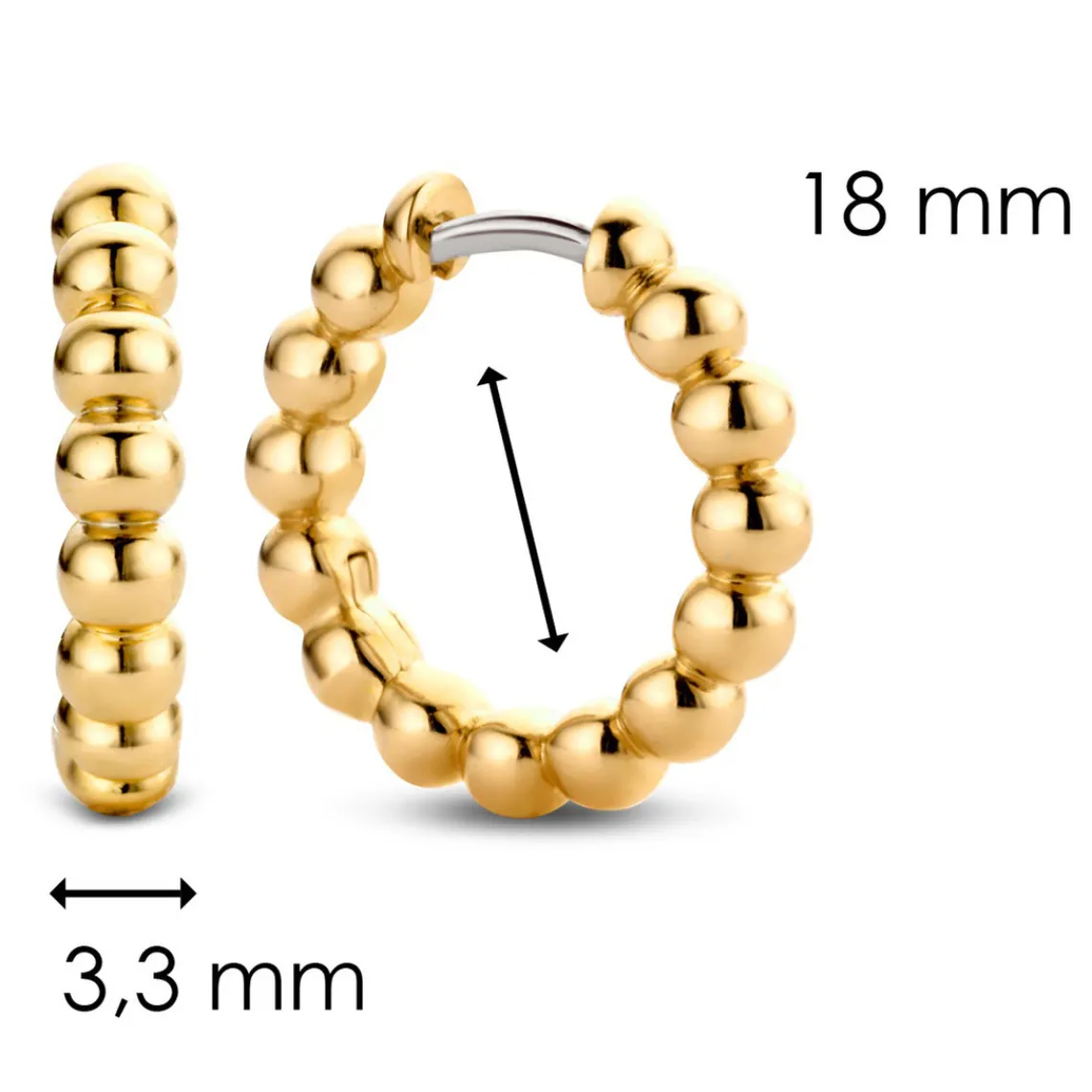 Ti Sento Boucles d'oreilles femme Bijoux - Vintage magic Boule | Femme Boucles D'Oreilles|Bague