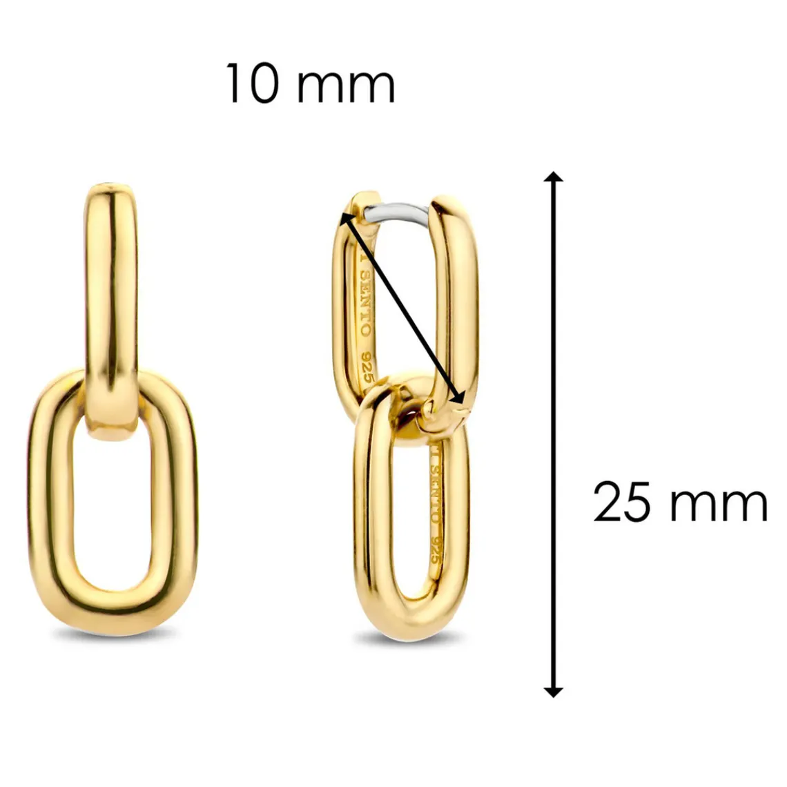 Ti Sento Boucles d'oreilles femme Bijoux - Vintage magic Anneaux | Femme Boucles D'Oreilles|Bague
