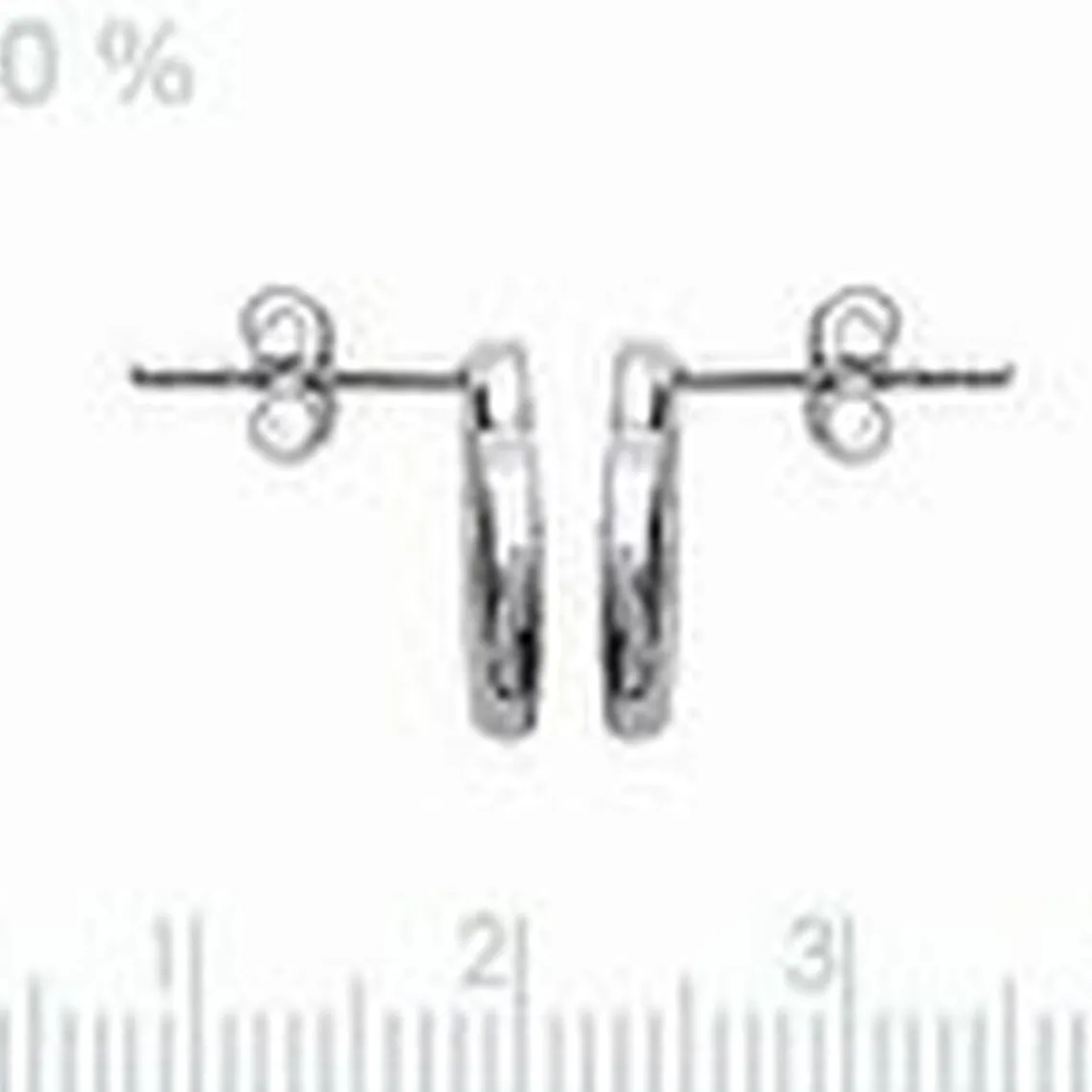Maison de la Bijouterie Boucles d'oreille femme argent rhodié blanc serti griffe double cercle - Z5ZV4Z0 | Femme Boucles D'Oreilles