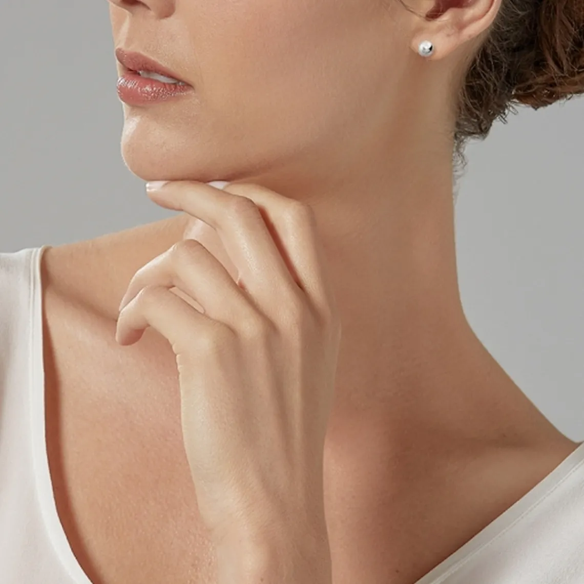 Maison de la Bijouterie Boucles d'oreille femme argent rhodié - W0Y403Y5 | Femme Boucles D'Oreilles