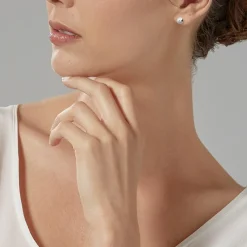 Maison de la Bijouterie Boucles d'oreille femme argent rhodié boules - W0Y403Y3 | Femme Boucles D'Oreilles