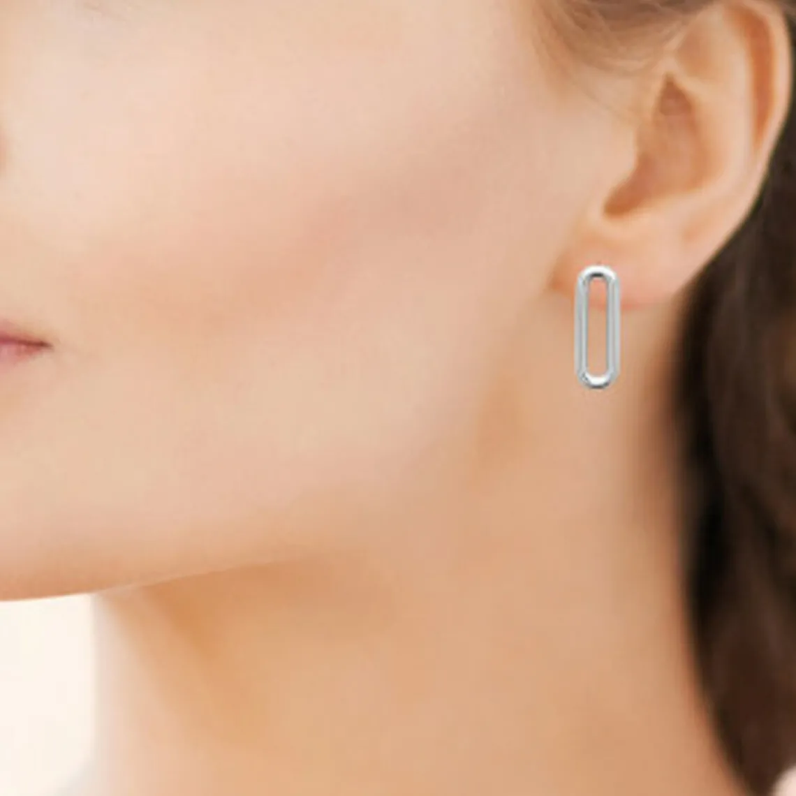 Maison de la Bijouterie Boucles d'oreille femme argent rhodié - W5VWZ00 | Femme Boucles D'Oreilles
